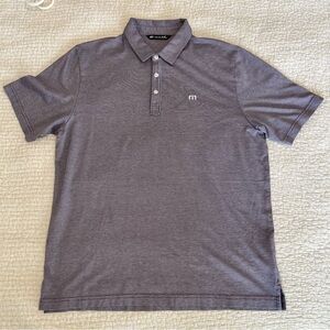 Travis Mathew Mens Light-purple Polo Size L